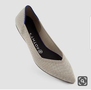 Flax Birdseye Pointed Toe Flat